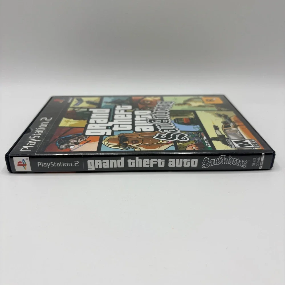 Rockstar Grand Theft Auto San Andreas Map & Manual PS2 Black Label CompleteCIB